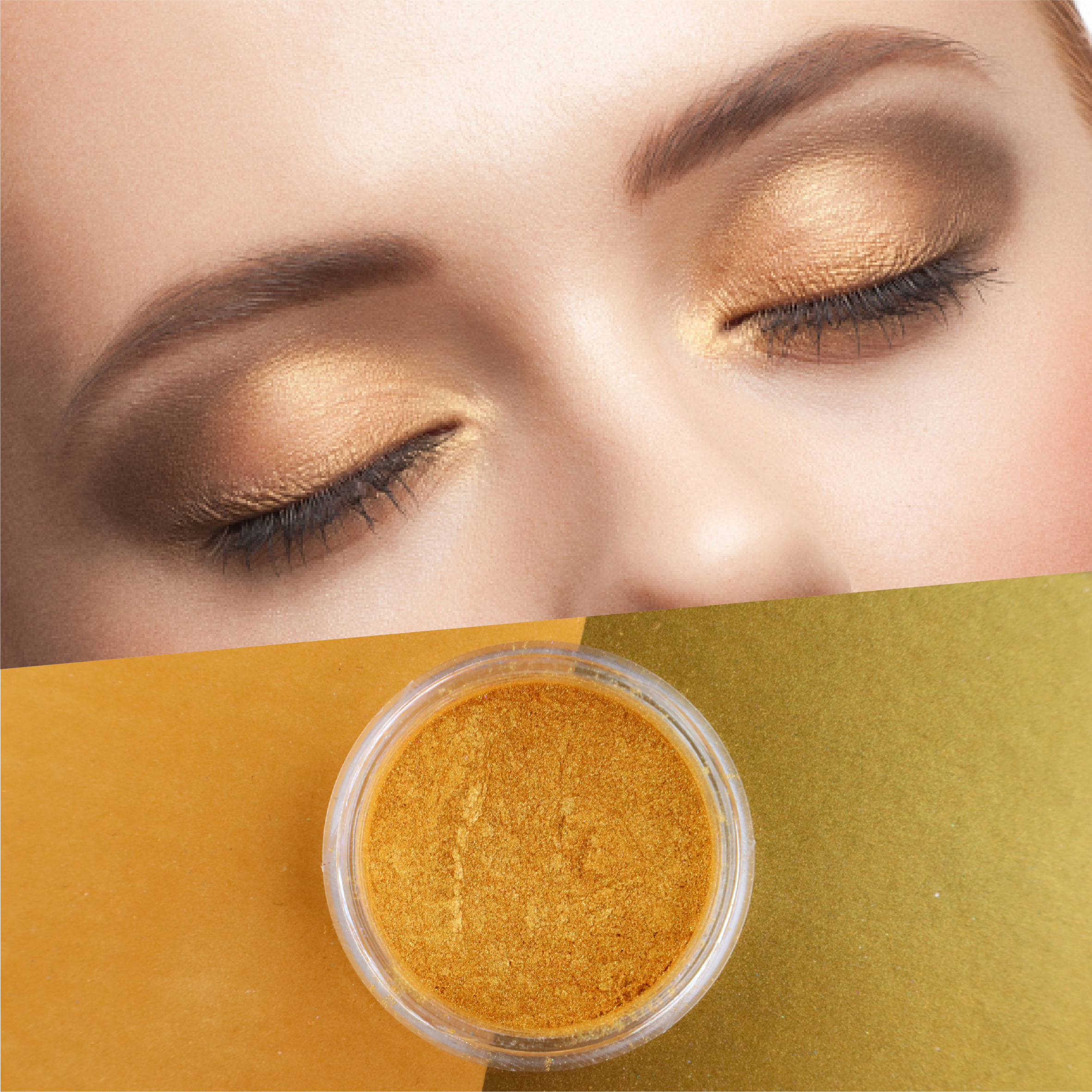 Natürliches goldenes Perlmeisterpigment